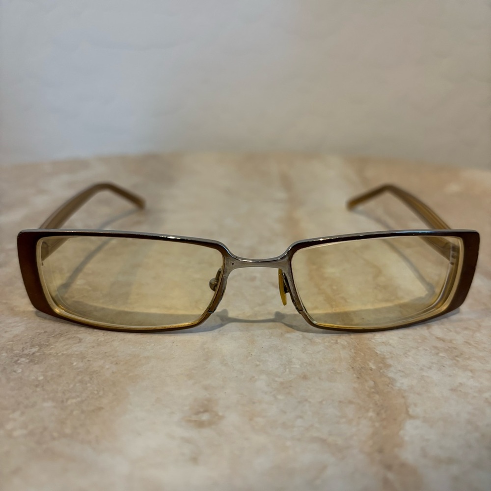 Jadore Dior rectangular metal and plastic frame e… - image 2